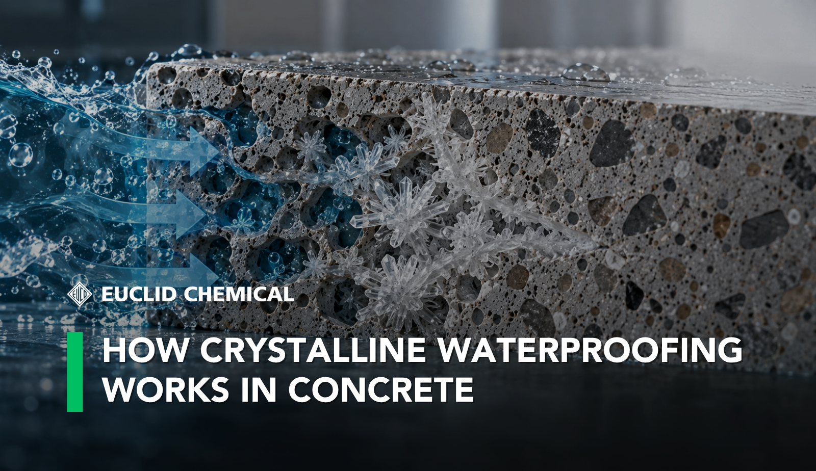 How Crystalline Waterproofing Works in Concrete